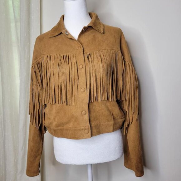 Vintage Fringe Suede Jacket - Picture 9 of 12